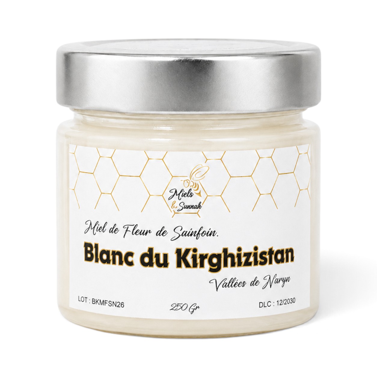 Miel de Sainfoin – Blanc du Kirghizistan – 250g