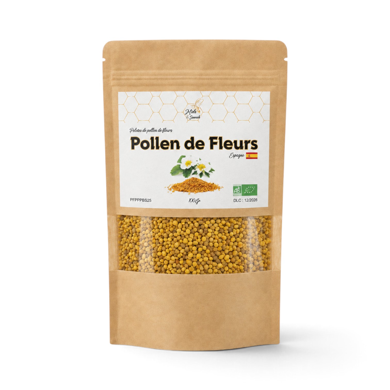 Pollen de fleurs Bio - 100gr