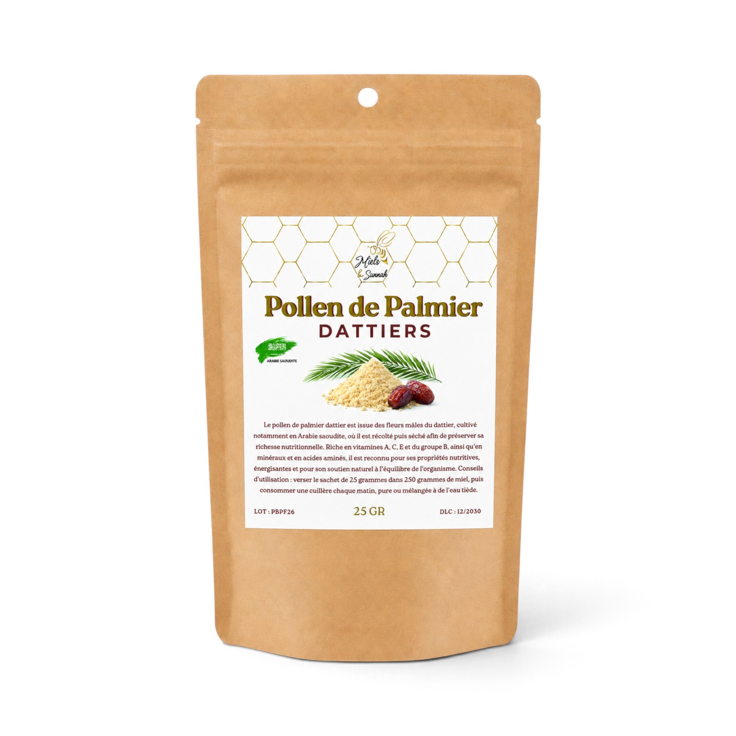 Pollen de Palmiers Dattiers - 25gr