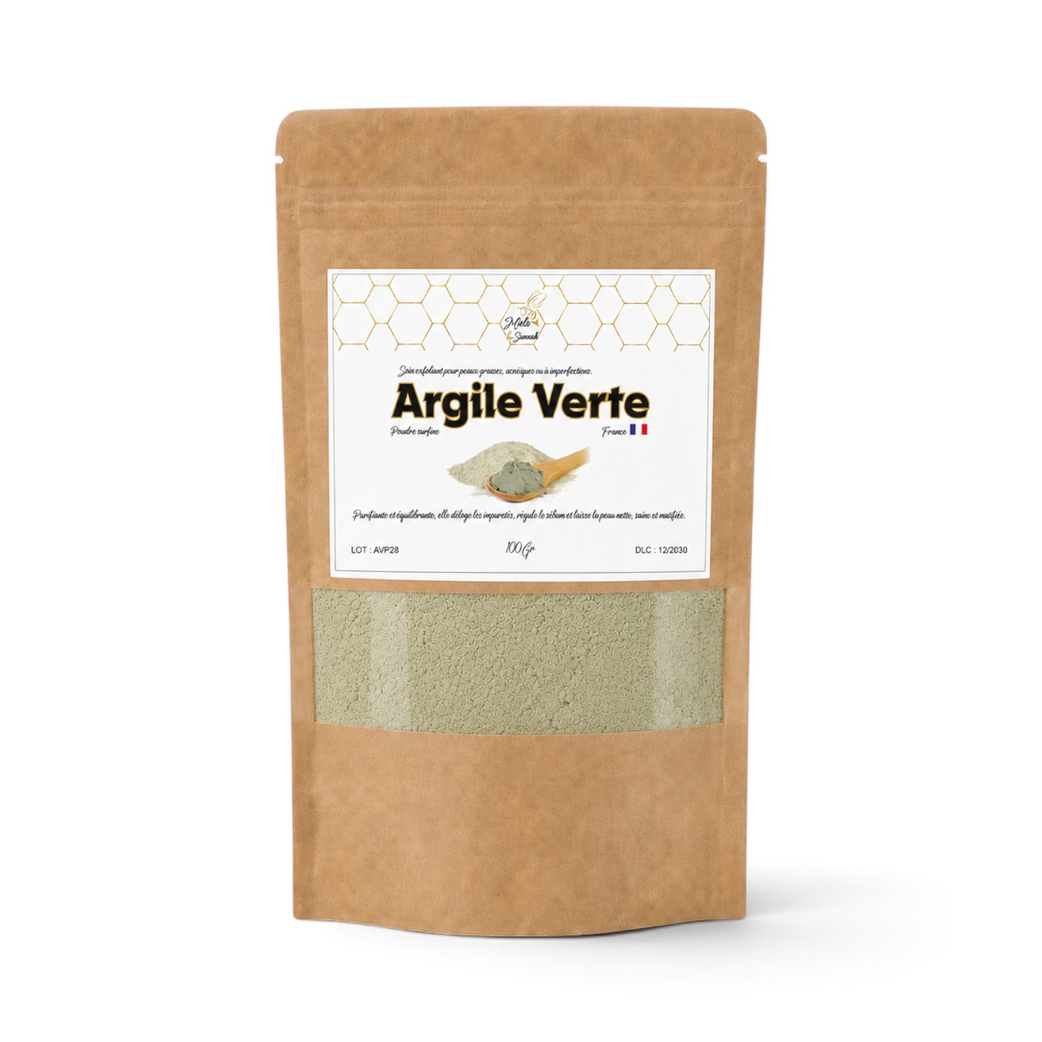 Argile verte - Poudre surfine - 100gr