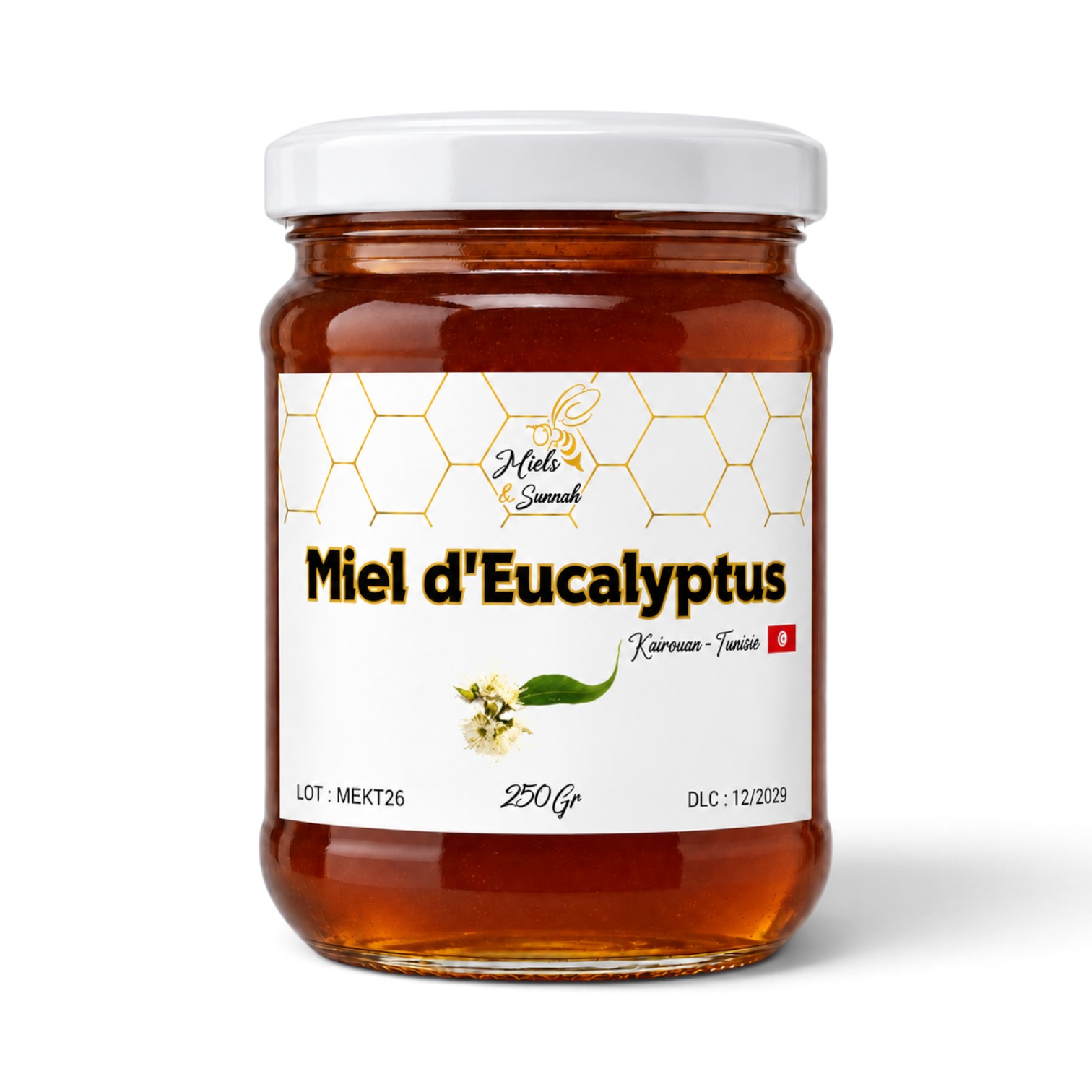 Miel d’Eucalyptus de Kairouan – Tunisie – 250g