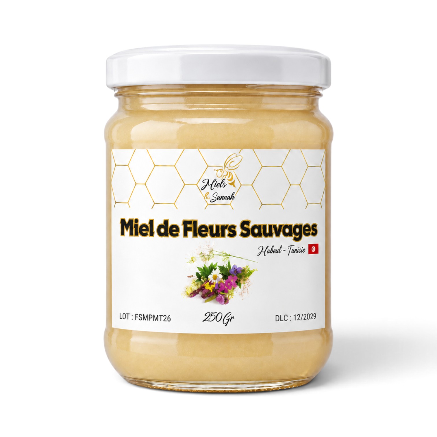 Miel de Fleurs Sauvages de Mahdia – Tunisie – 250g