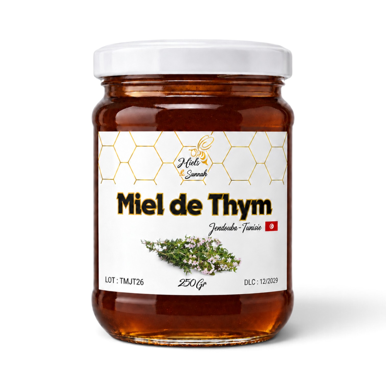 Miel de Thym de Jendouba – Tunisie – 250g