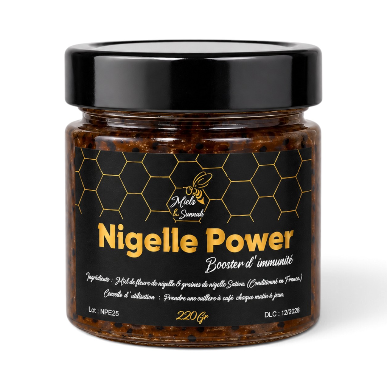 Nigelle Power – Préparation à base de Miel et de Nigelle – 220g