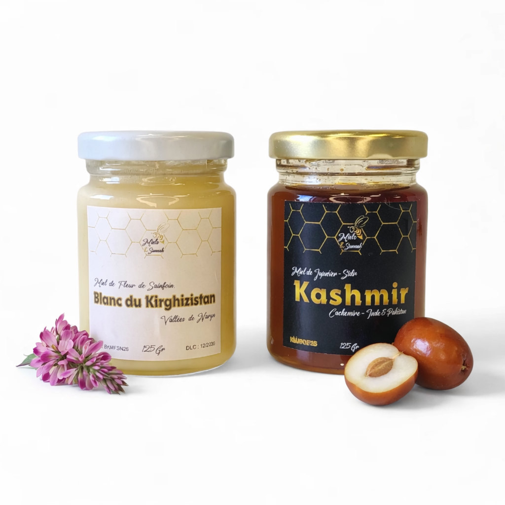 Coffret Kashmir & Kirghizistan - Miel de Jujubier & Miel de Sainfoin