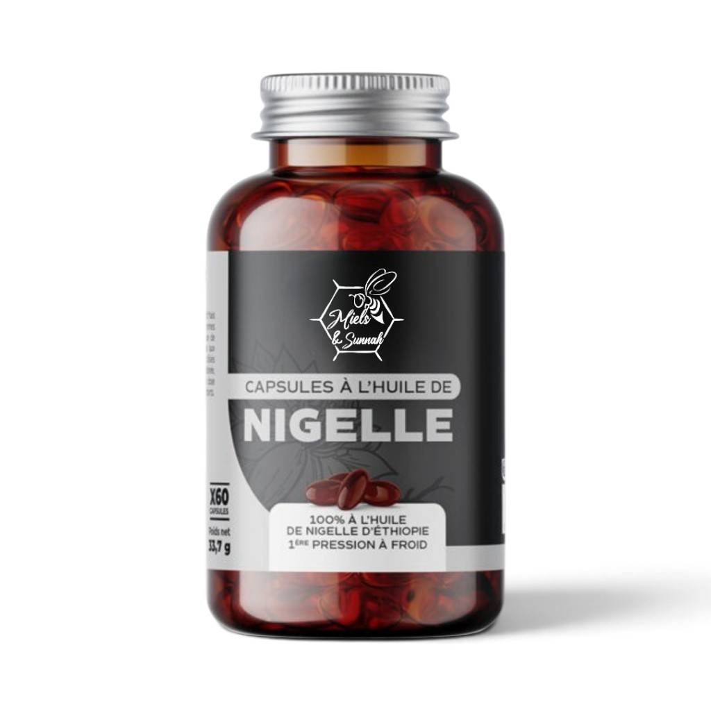 Capsules d'huile de nigelle Habbashiya