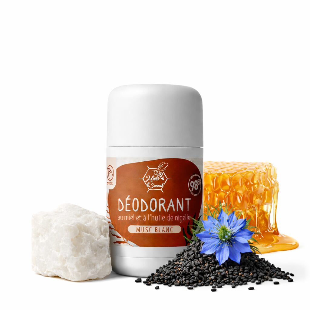 Déodorant au Miel et à la Nigelle - Parfum Musk Blanc