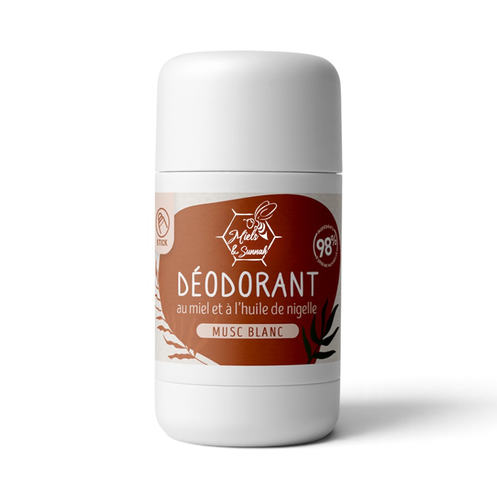 Déodorant au Miel et à la Nigelle - Parfum Musk Blanc