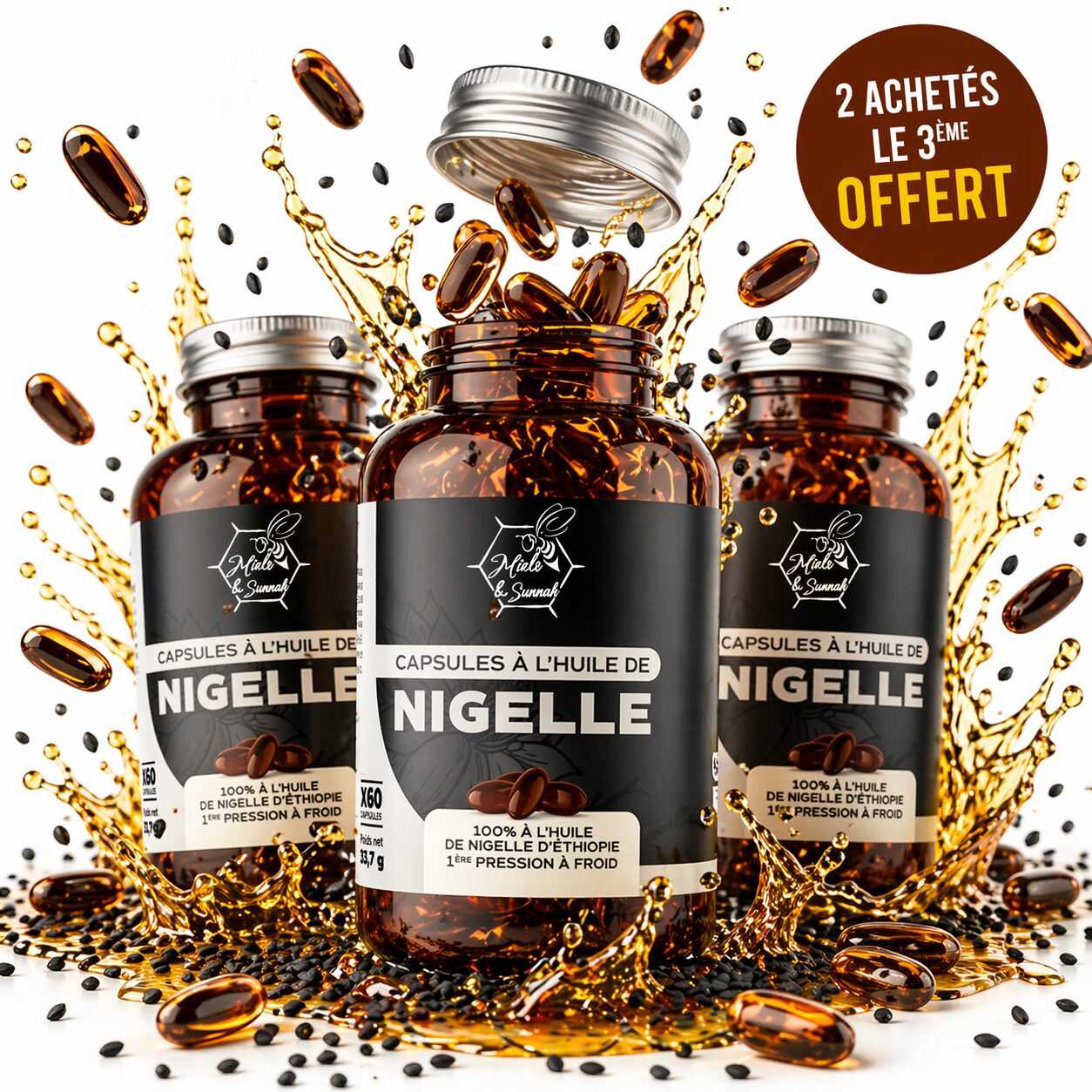 2 boites de capsules de nigelle acheteés = la 3ème OFFERTE