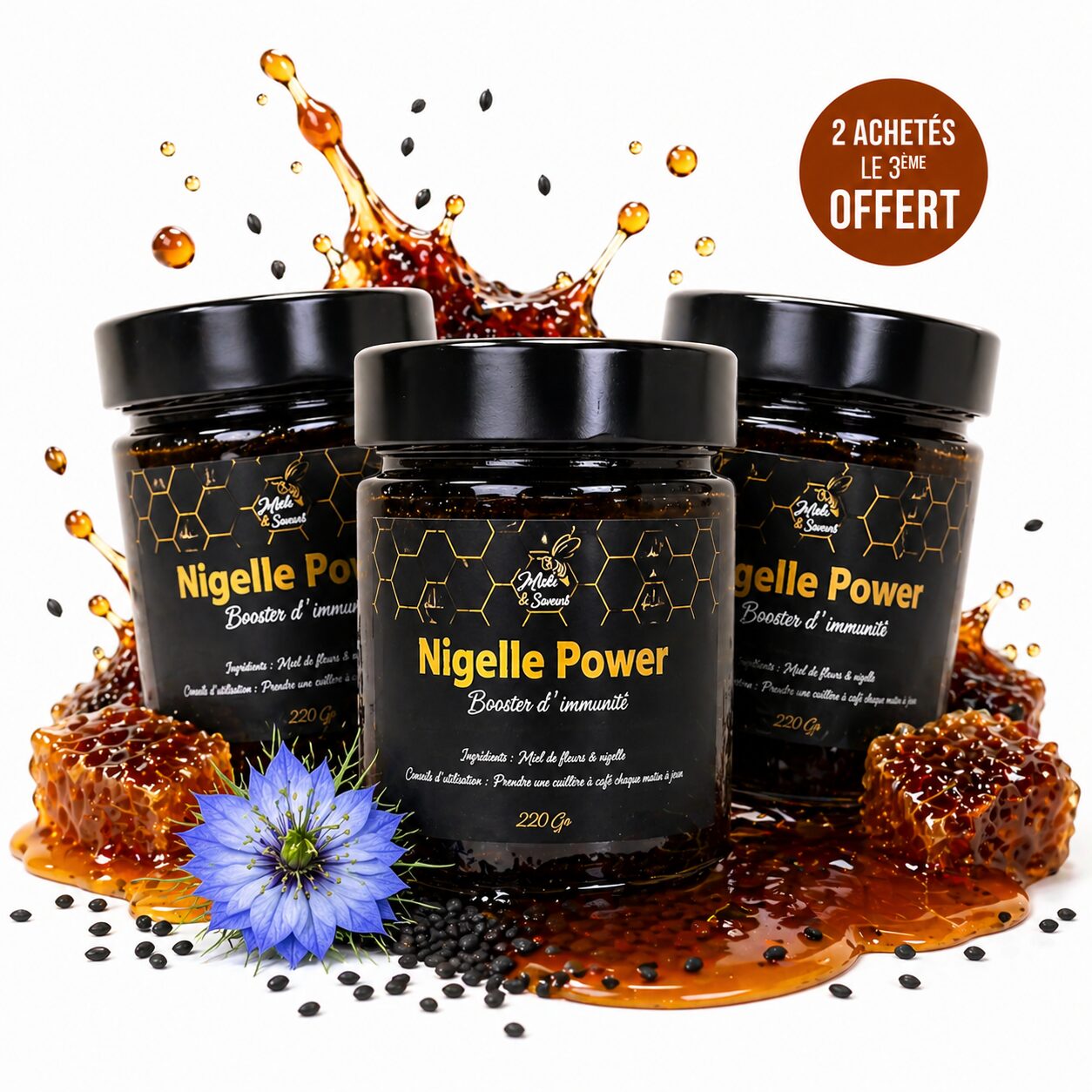 2 Nigelle Power achetés = le 3ème offert