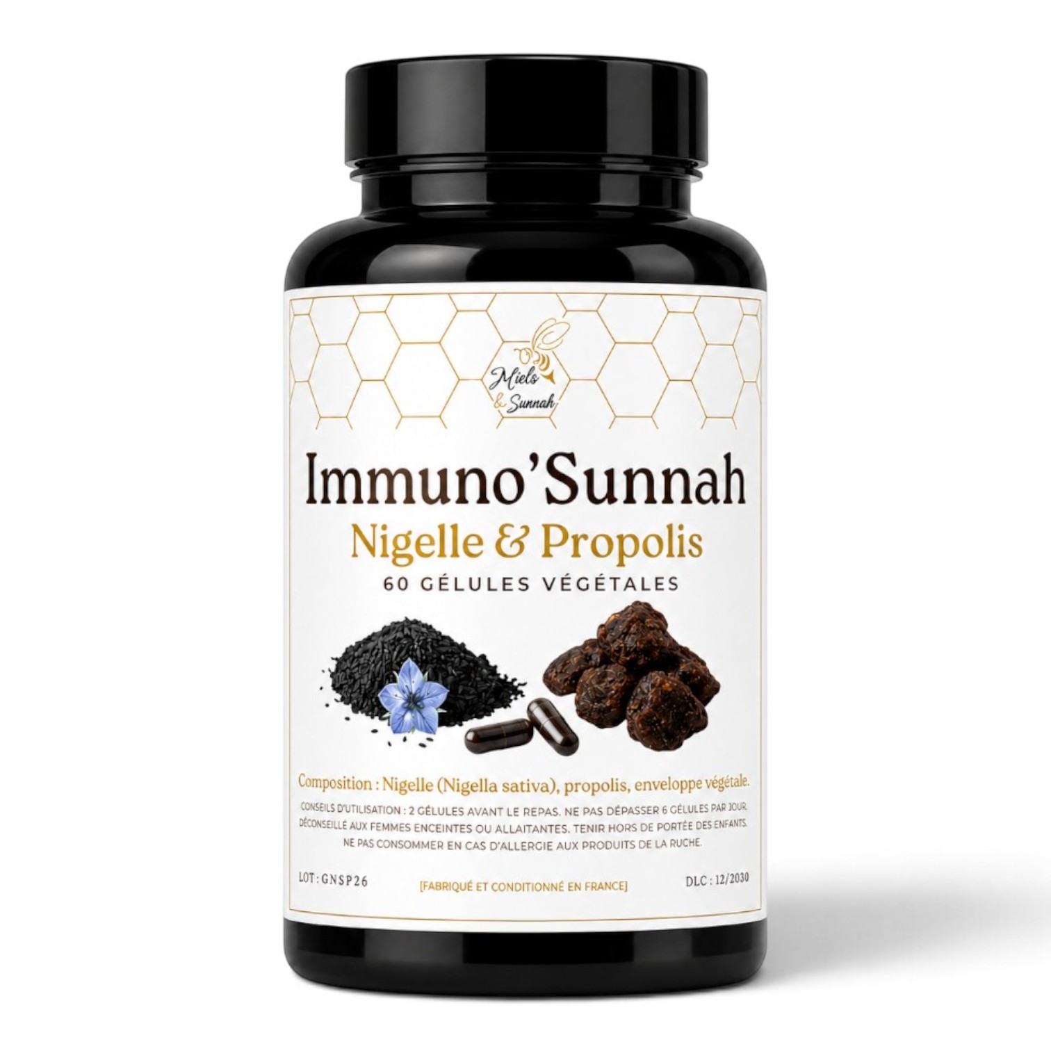Immuno'Sunnah – Gélules de nigelle et propolis
