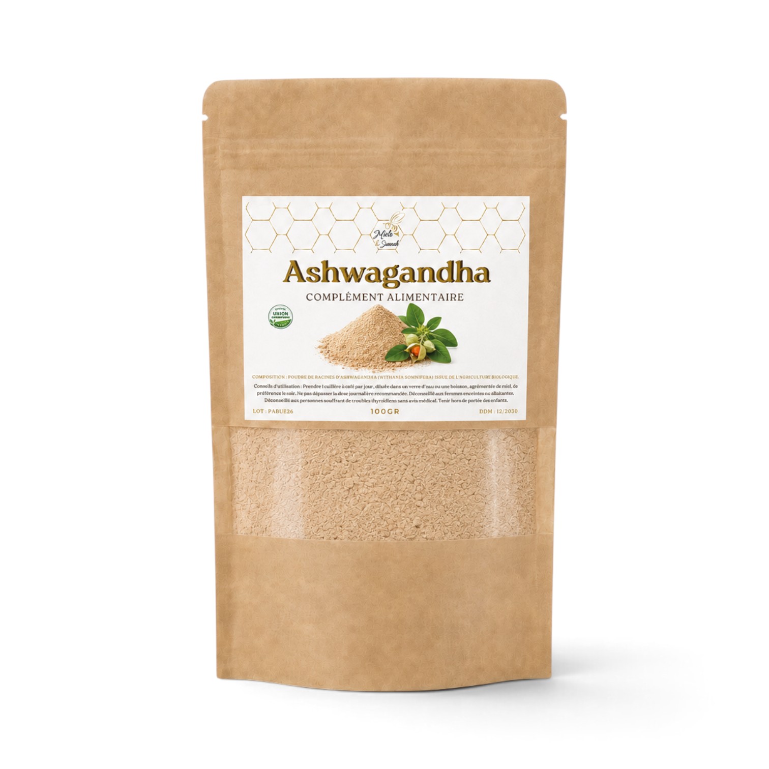 Ashwagandha bio en poudre - 100g