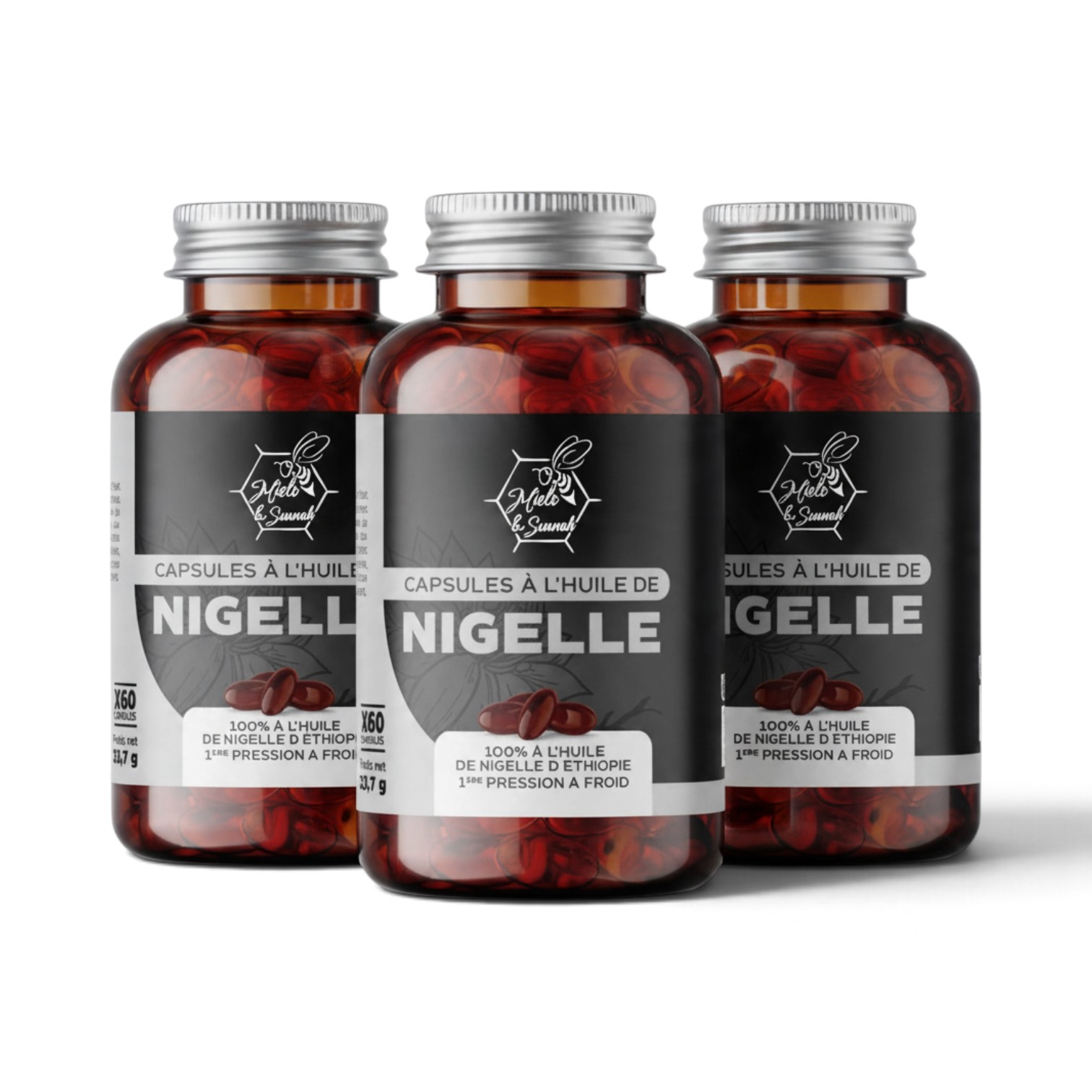 Capsules d'huile de Nigelle OFFRE 2 ACHETÉS + 1 OFFERT