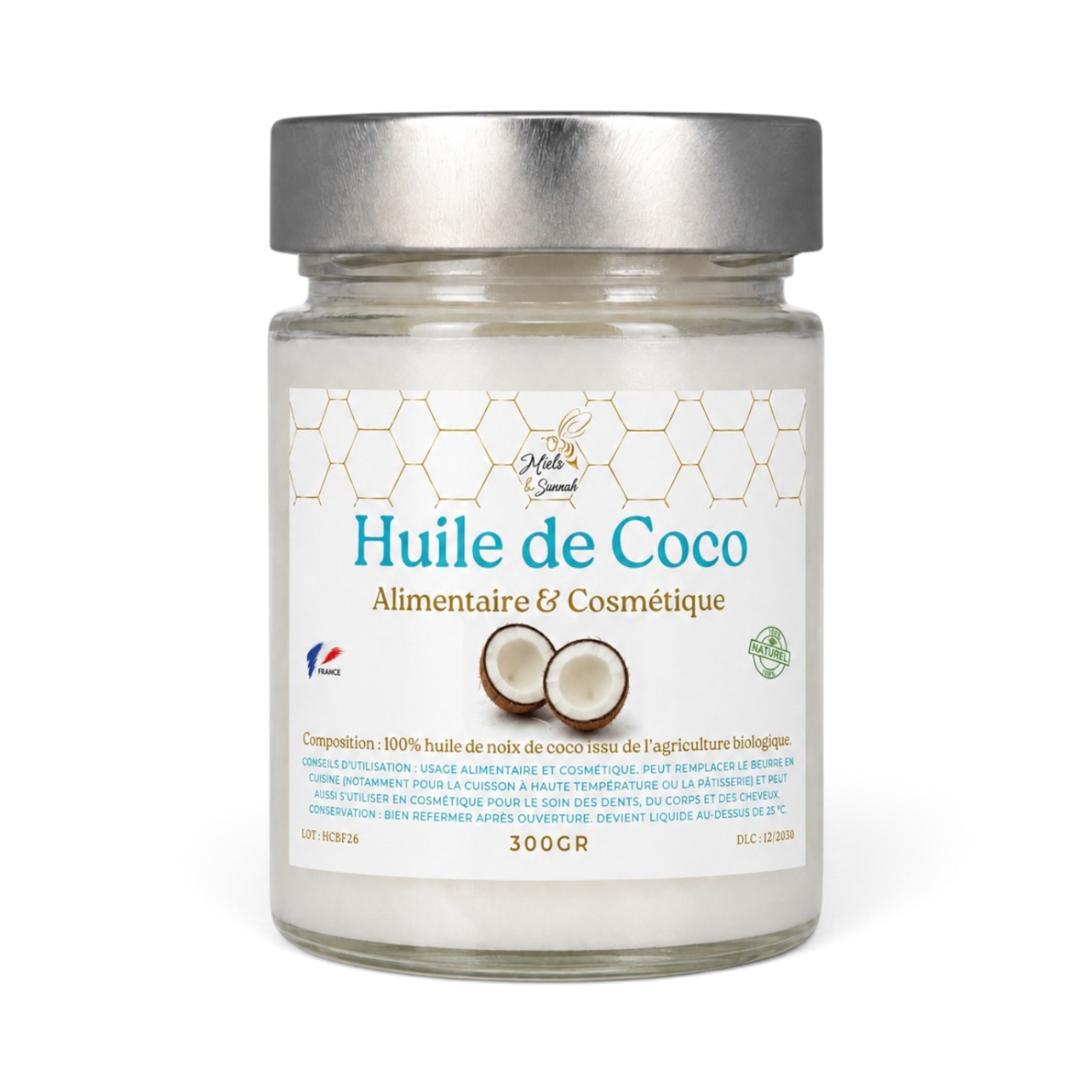 Huile de coco BIO - 300ml