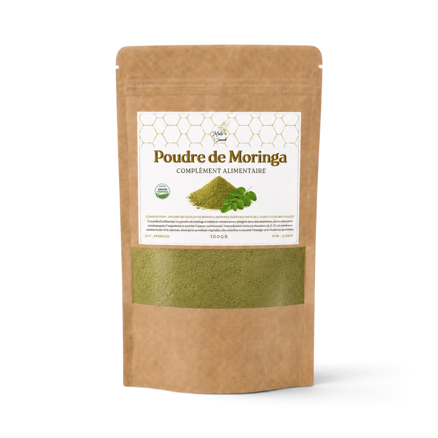 Moringa bio en poudre - 100g